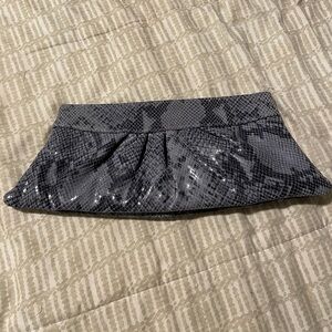 Lauren Merkin snakeskin clutch